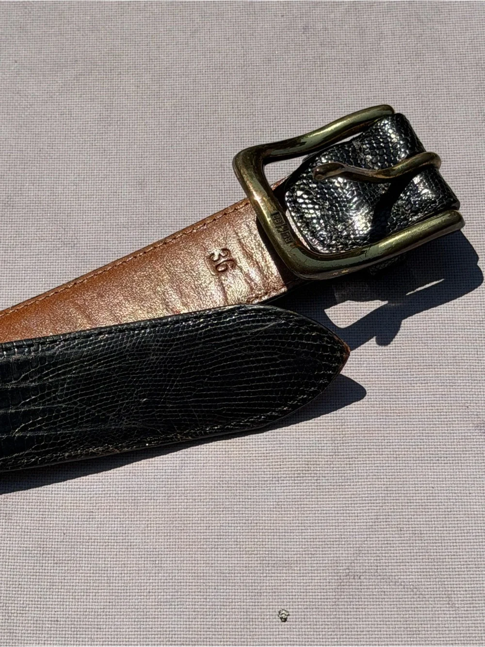 Vintage Ralph Lauren Genuine Lizard Belt Men’s/Unisex Size 36